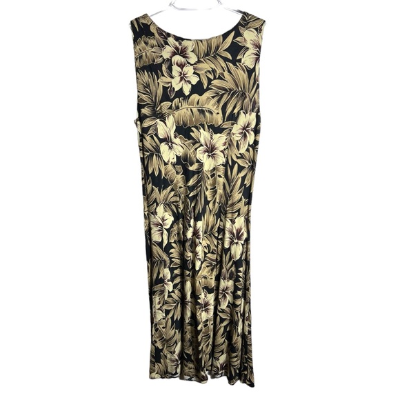 Hilo Hattie Hawaiian Floral Print Sleeveless Dress, Large - Picture 6 of 6